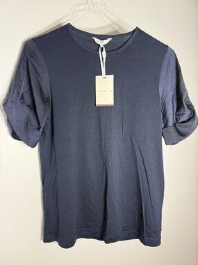 Tommy Hilfiger Men's Navy Short Sleeve Crew Tee with Tag